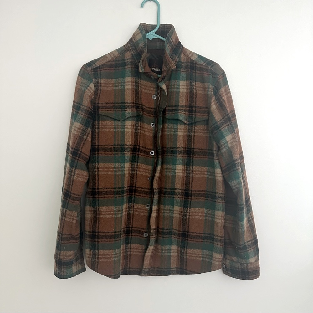 Prana Lined Plaid Shirt Jacket - Men’s S